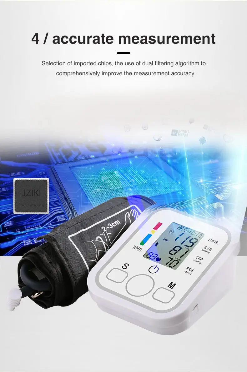 Upper Arm Electronic Blood Pressure Monitor Home