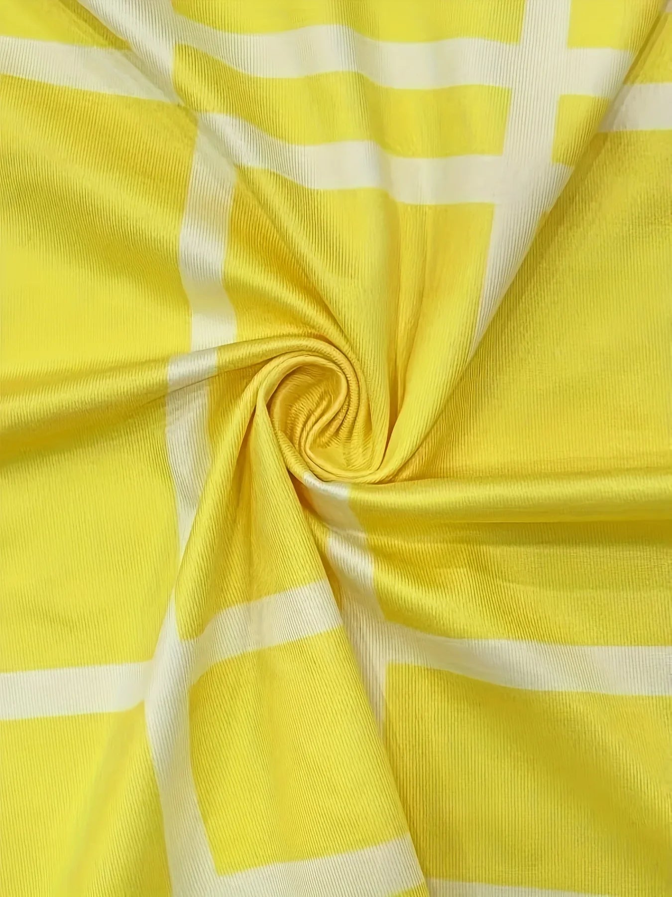 Elements Striped Grid Printed Casual Round Neck  Two Piece Set