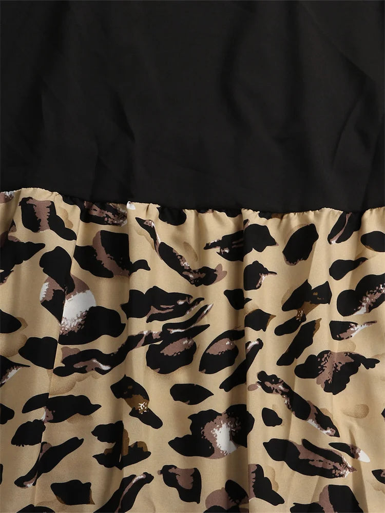 Wm star Plus Size Patchwork Elegant Full Length  Maxi Dress