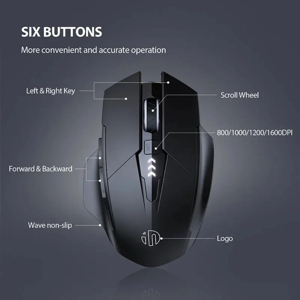 Bluetooth and 2.4Ghz Rechargeable Wireless Mouse