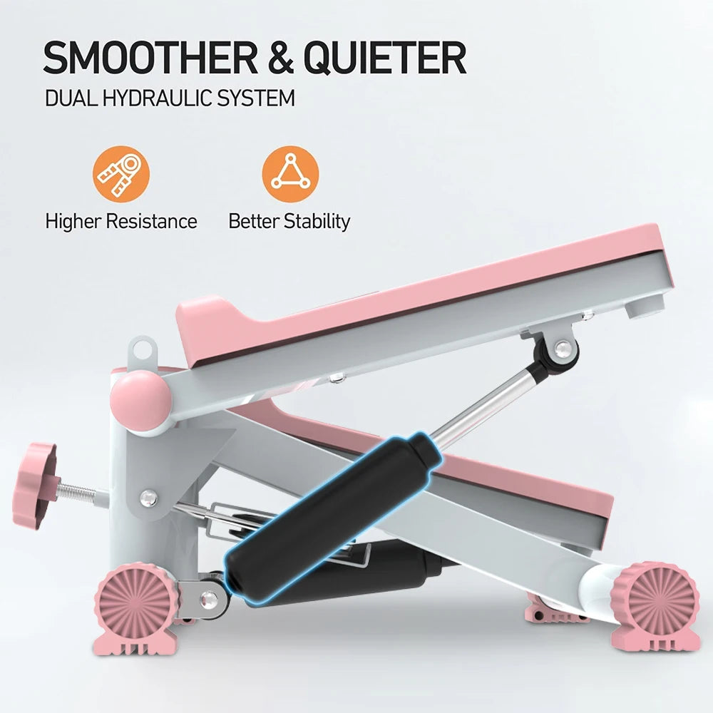 Mini stepper for sports, stepper with resistance band