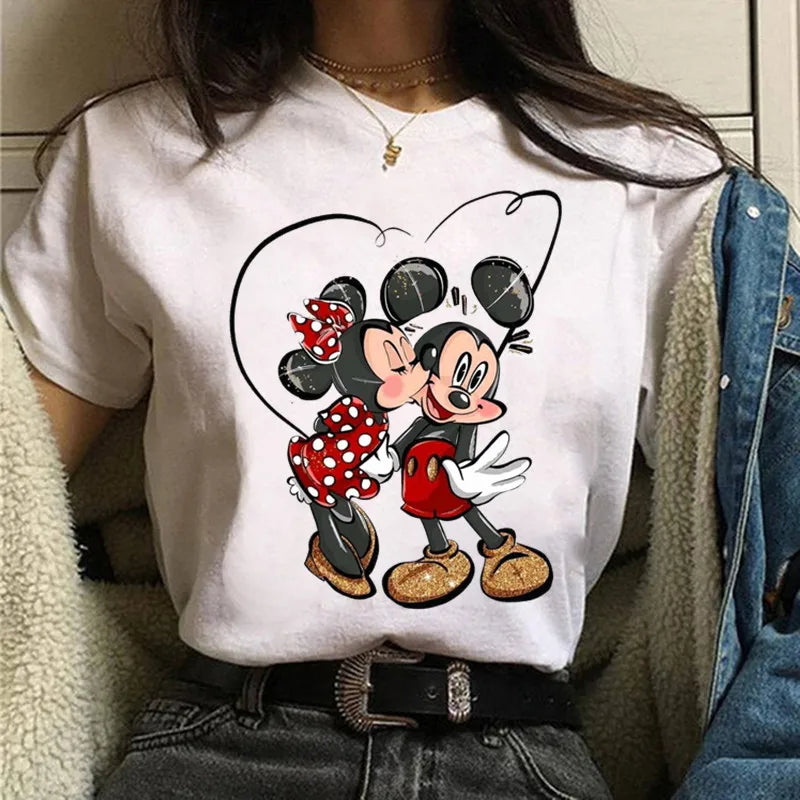 Fashion Mickey Minnie Mouse Disney T-shirt Women's