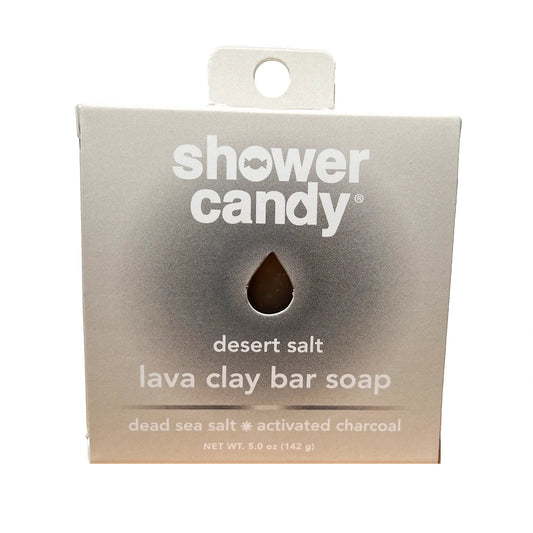 Shower Candy Desert Salt Body Wash Bar – Detox with Lava Clay & Minerals