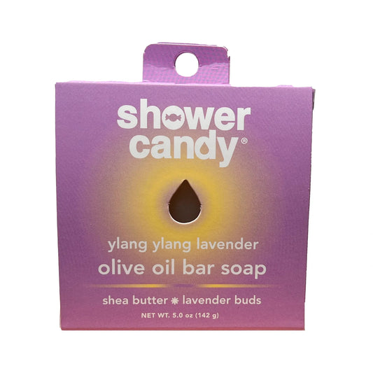Shower Candy Ylang Ylang Lavender Bar Soap – Nourishing Olive Oil Cleanse