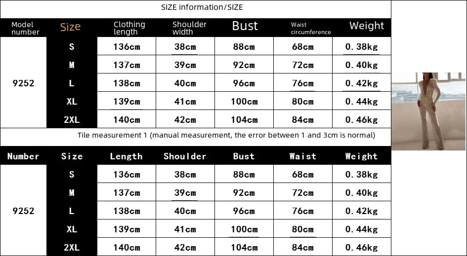 Sexy V-neck Long Sleeve Jumpsuit Spraying Design