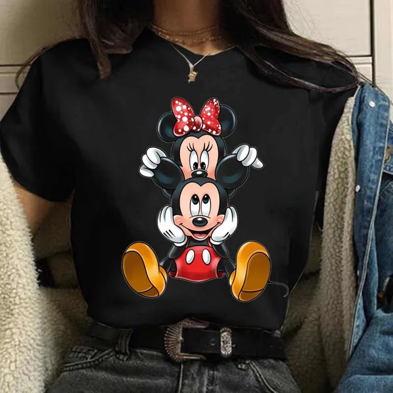 Fashion Mickey Minnie Mouse Disney T-shirt Women's
