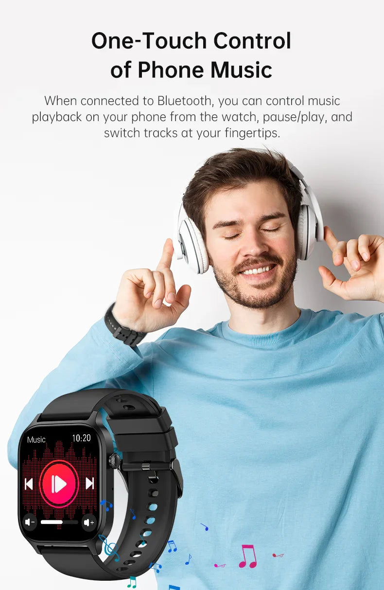 IUTECH Y7 Smart Watch For Men Women 2024 Bluetooth