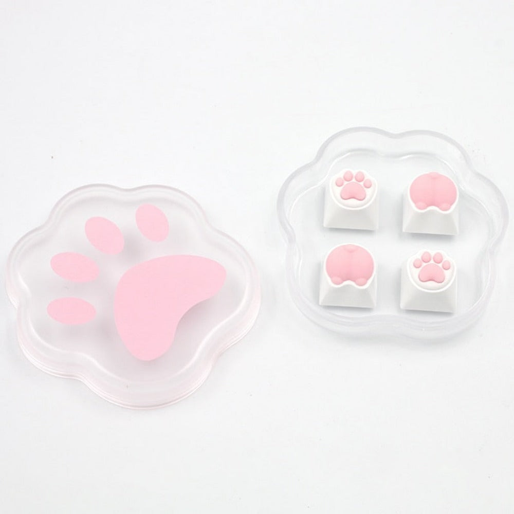 Cat Paw Keycaps 4 Piece Set