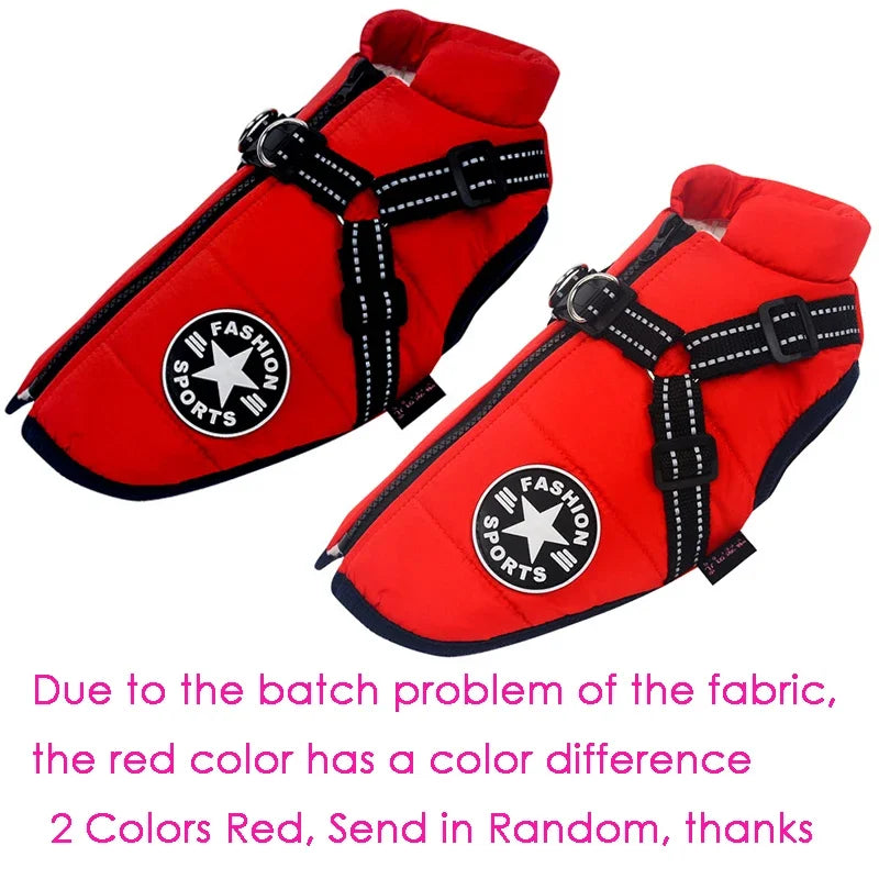 Waterproof Warm Dog Jacket Vest Winter Dog Clothes