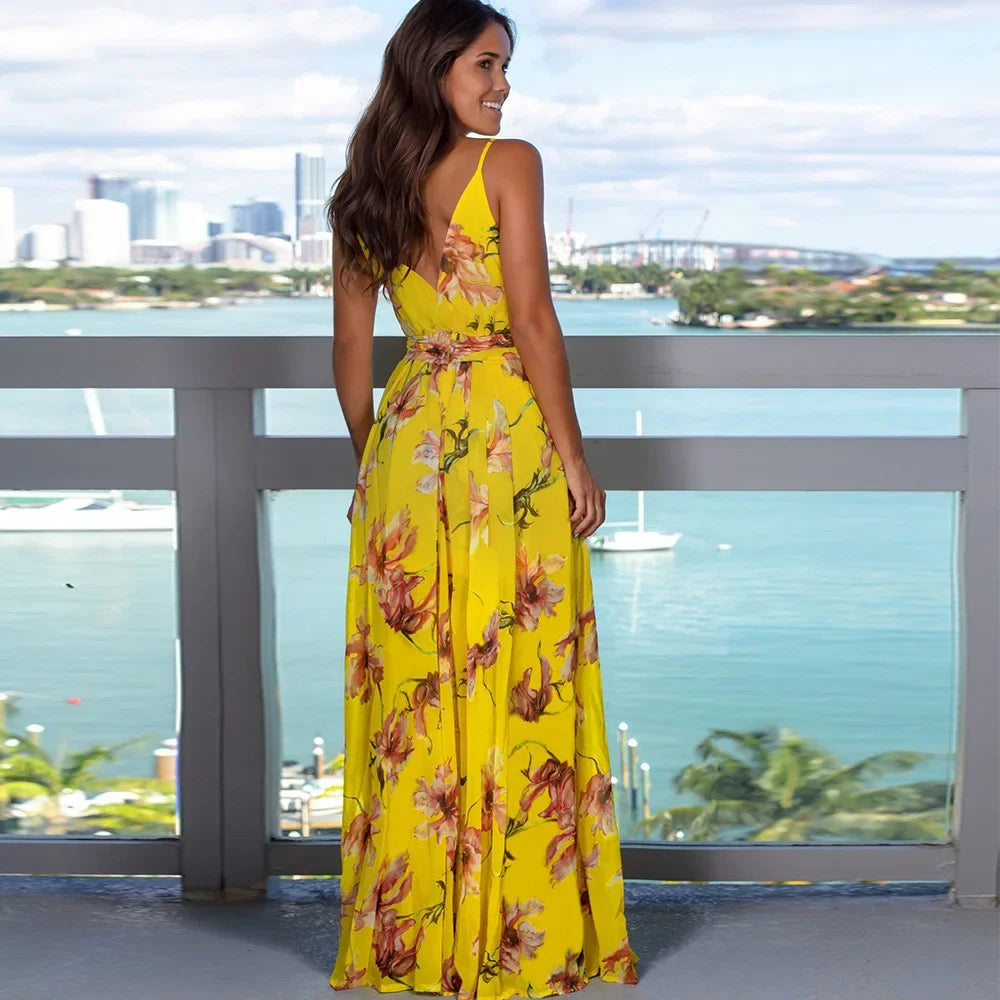 Fashionable Sleeveless Printed Cross-border Style Dress