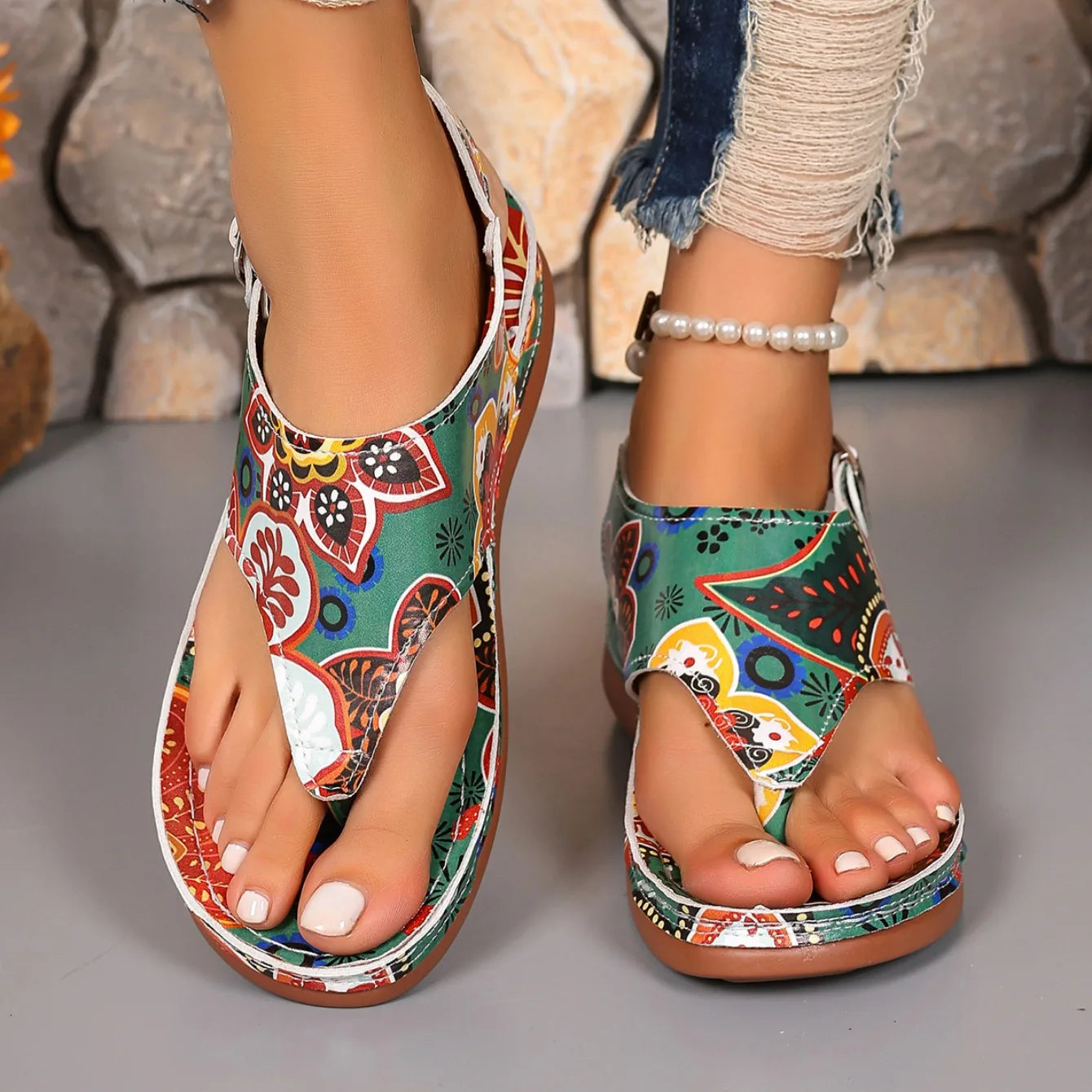 Wedge Mixed Colors Outdoor Shoes for Women