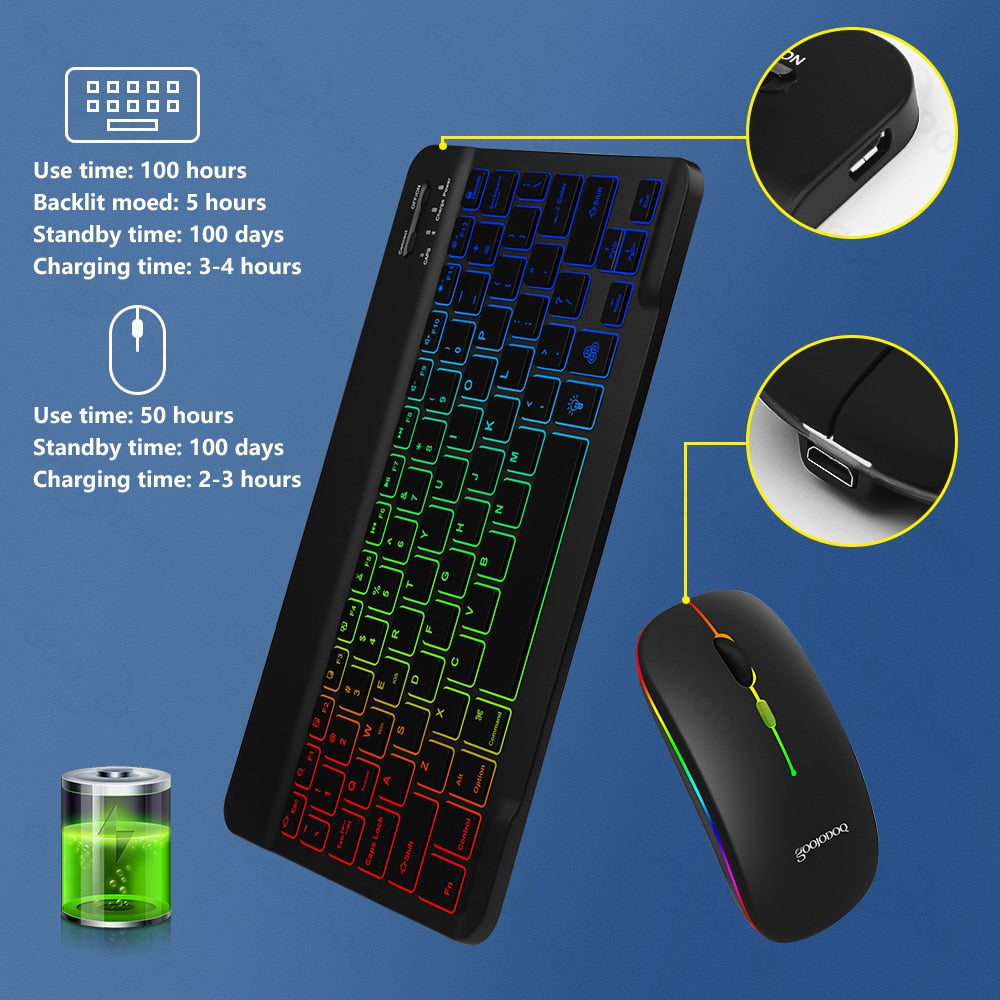 RGB Wireless Keyboard and Mouse