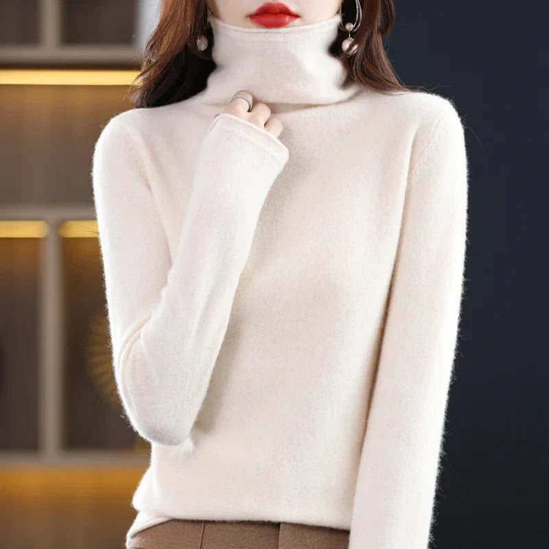 New 100% Merino Wool Turtleneck Cashmere Sweater