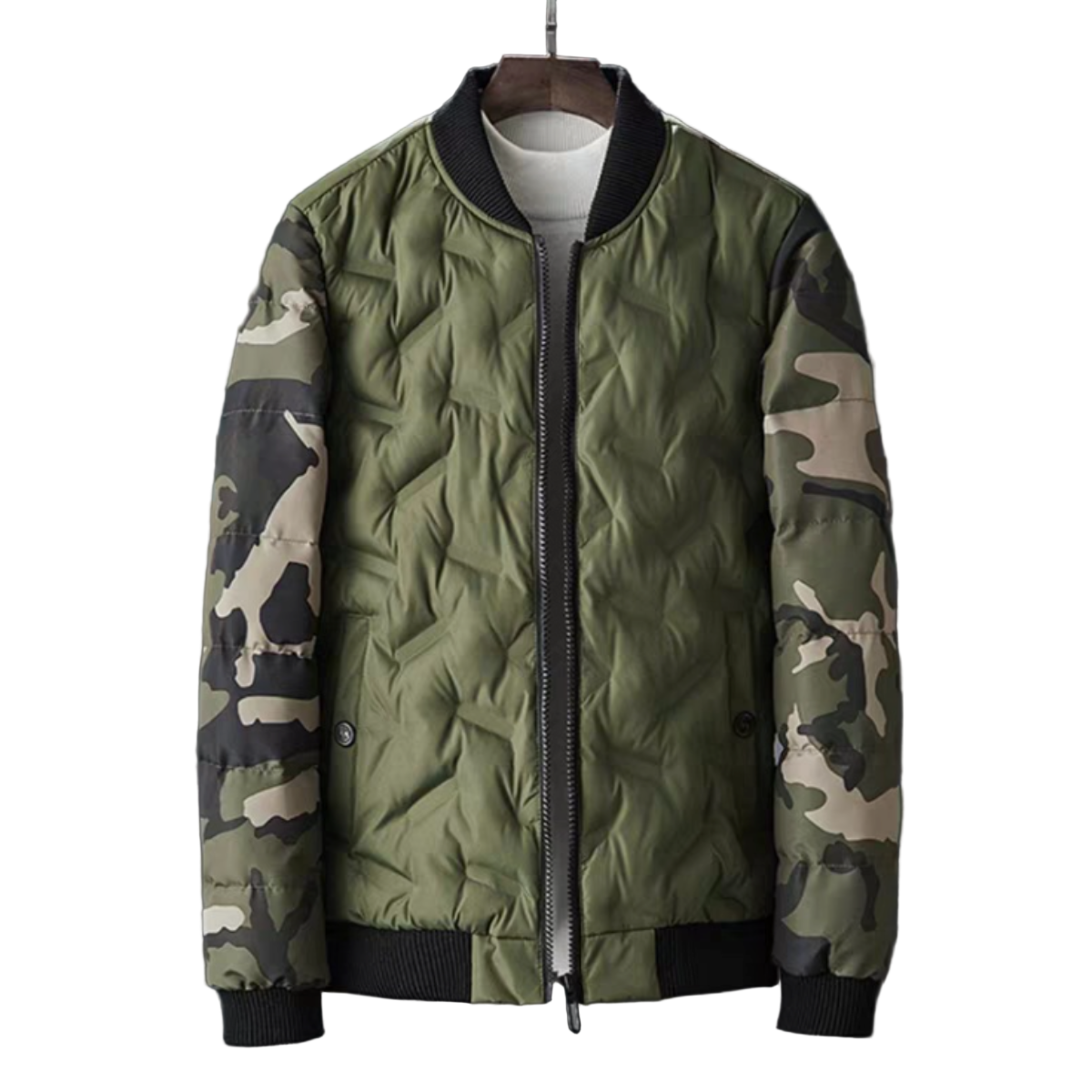 Mens Camouflage Bomber Jacket