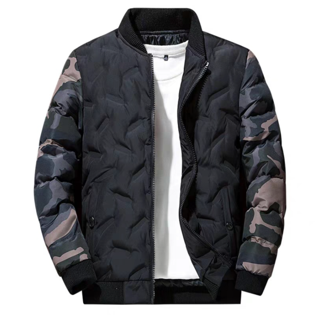 Mens Camouflage Bomber Jacket
