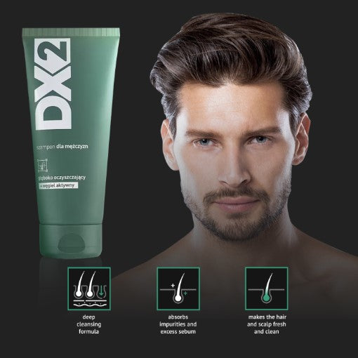 DX2 Deep cleansing Shampoo with activated carbon 150 ml