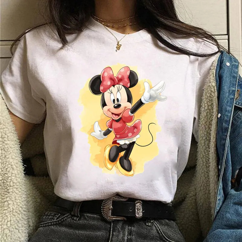Fashion Mickey Minnie Mouse Disney T-shirt Women's