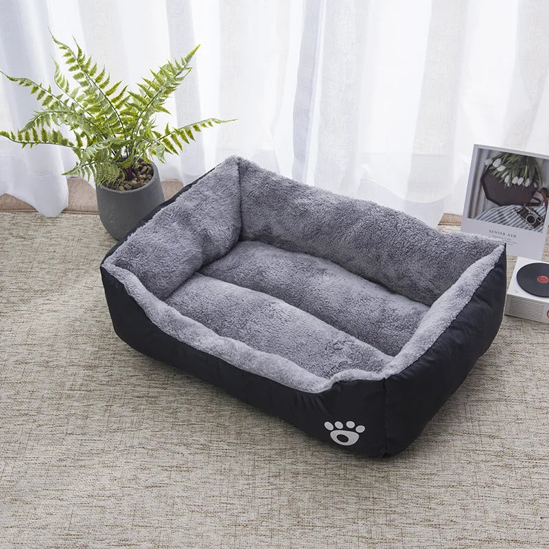 Color Square Winter Soft Warm House for Dog Bed 550g | Ships from US