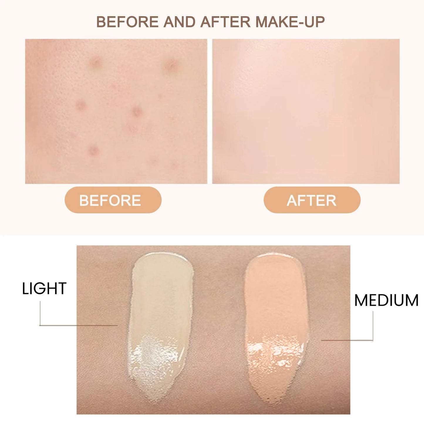 1/2/3pcs CC Cream Foundation Waterproof Brighten | Ships from US