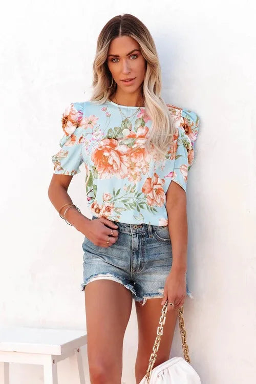 Chic Bubble Sleeve Blouse Summer Style Urban Ease
