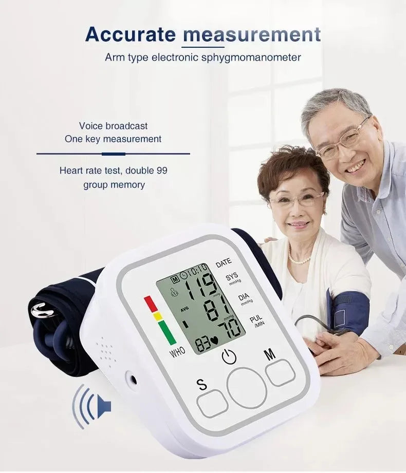 Upper Arm Electronic Blood Pressure Monitor Home