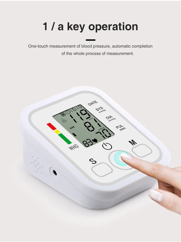 Upper Arm Electronic Blood Pressure Monitor Home