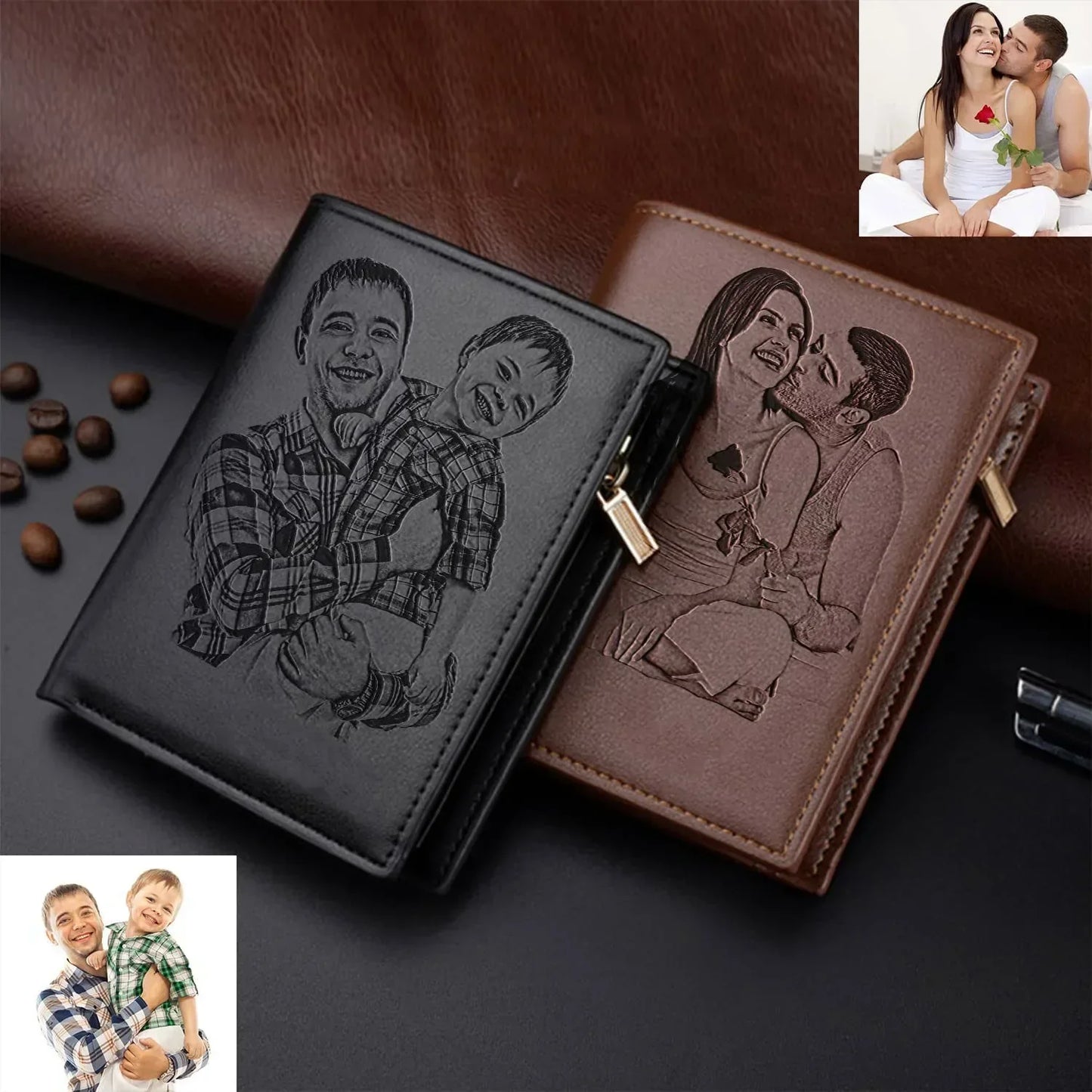 Photo Wallet Personalized Gift for Him