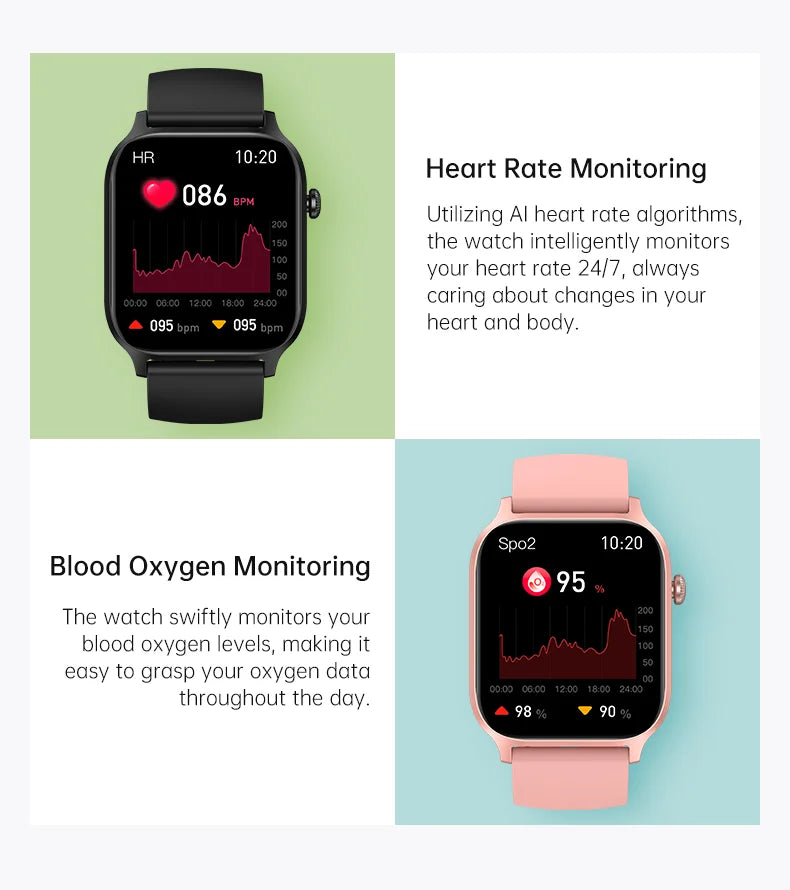 IUTECH Y7 Smart Watch For Men Women 2024 Bluetooth