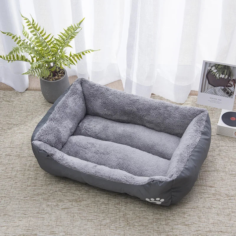 Color Square Winter Soft Warm House for Dog Bed 550g | Ships from US