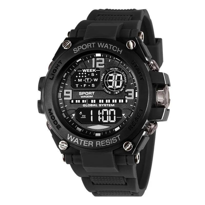 MAYZHISU Luxury Electronic Watch for Man Black