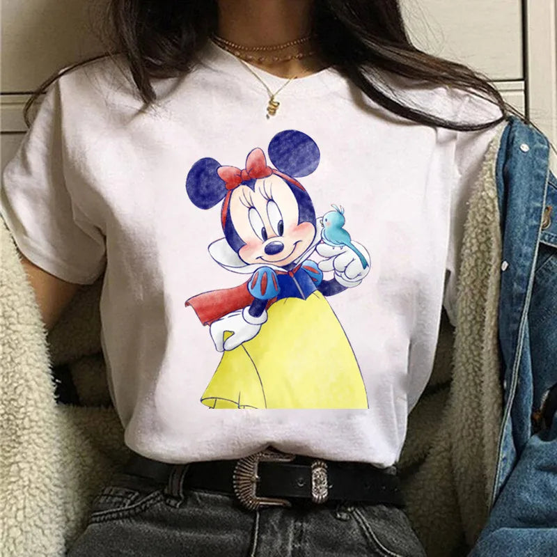 Fashion Mickey Minnie Mouse Disney T-shirt Women's