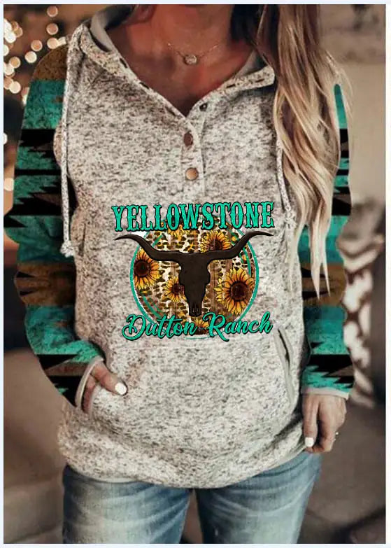 Hooded Long Sleeve Sweater for Women