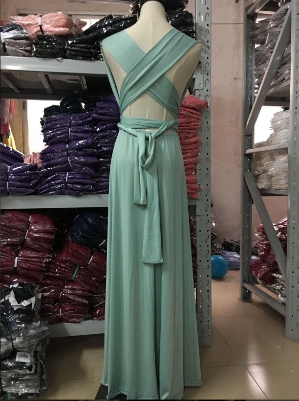 Sexy Stunning Multi-Rope Bandage Red Dress Long Dress