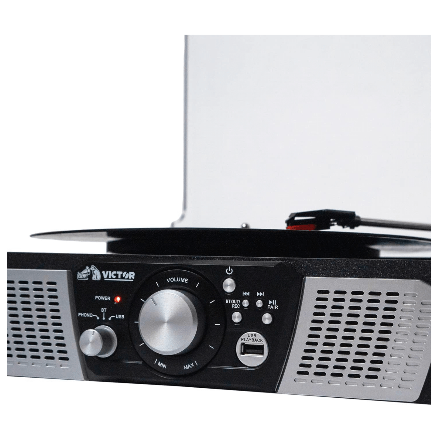 Victor Lakeshore 5-in-1 Hybrid Bluetooth Turntable System w USB and RCA Output