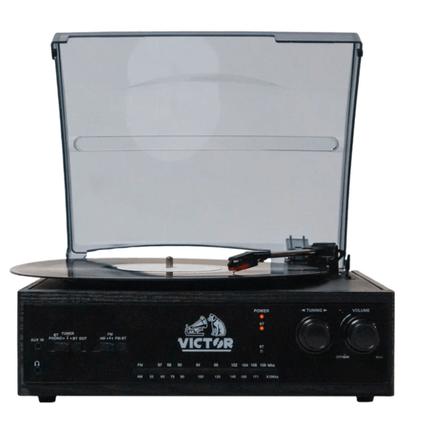 Victor Salem 5-in-1 3-Speed Turntable System with Dual Bluetooth