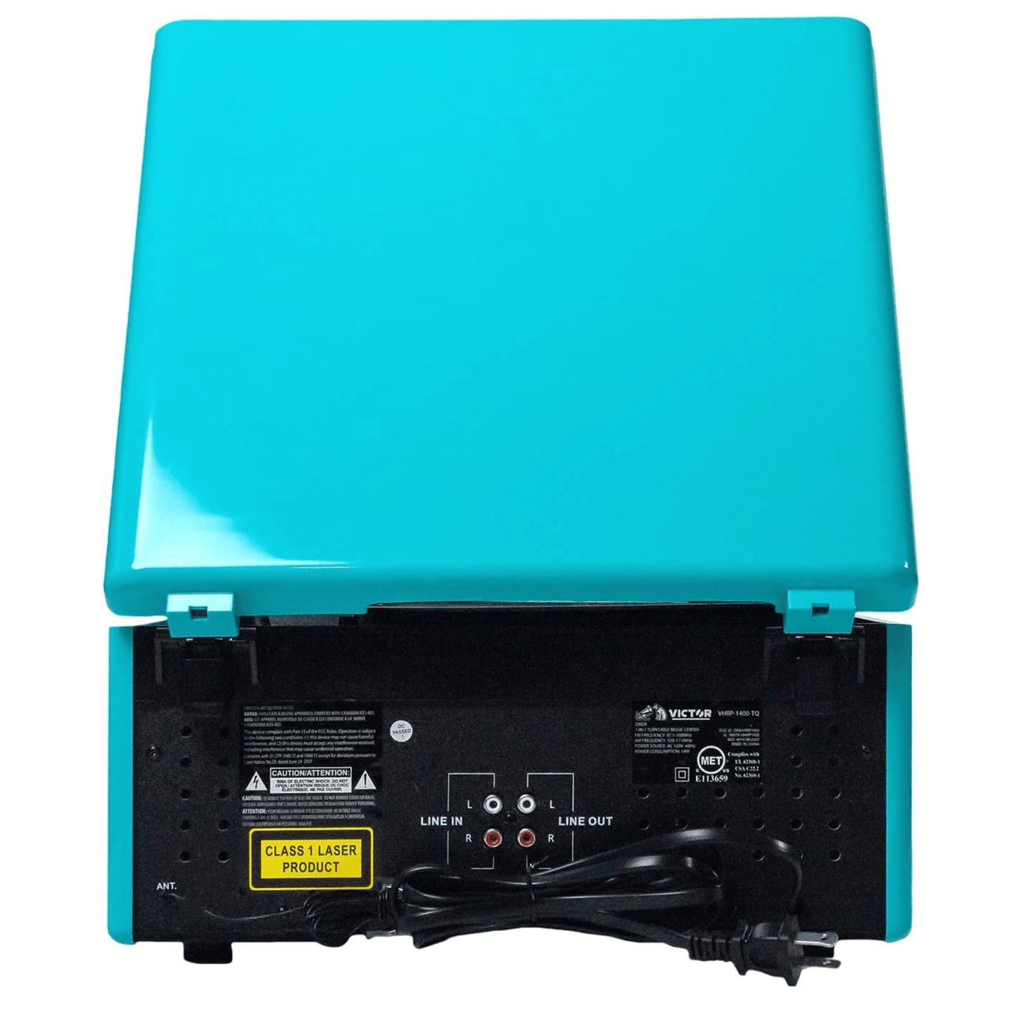 Victor Diner 7-in-1 Turntable Music Center with CD & MP3 Player and Bluetooth Function