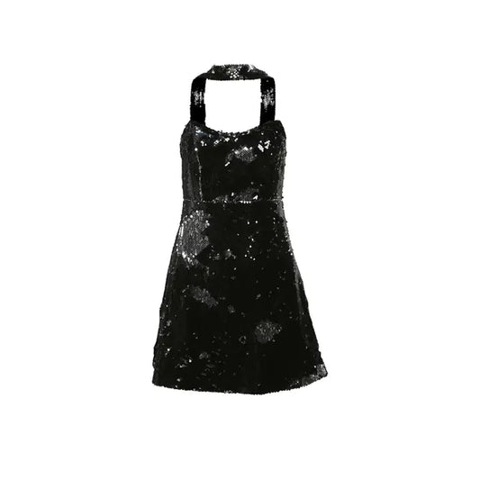 Vintage Short Halter Dress for Confident Women