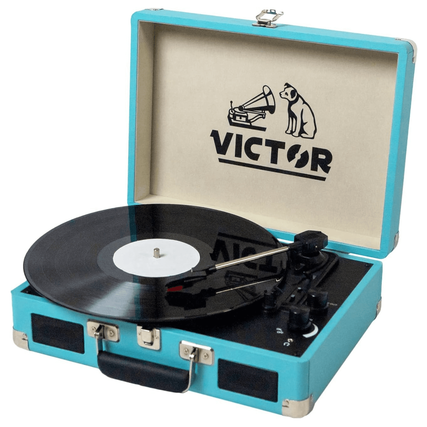 Victor Metro Dual Bluetooth Suitcase 3-Speed Turntable