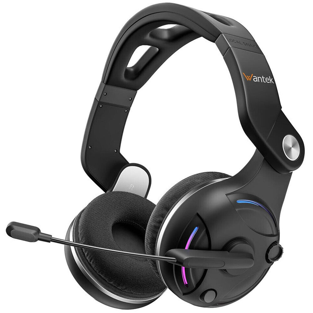 Wantek T2L  Wireless Noise-Canceling Headset  Black