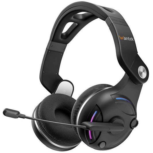 Wantek T2L  Wireless Noise-Canceling Headset  Black