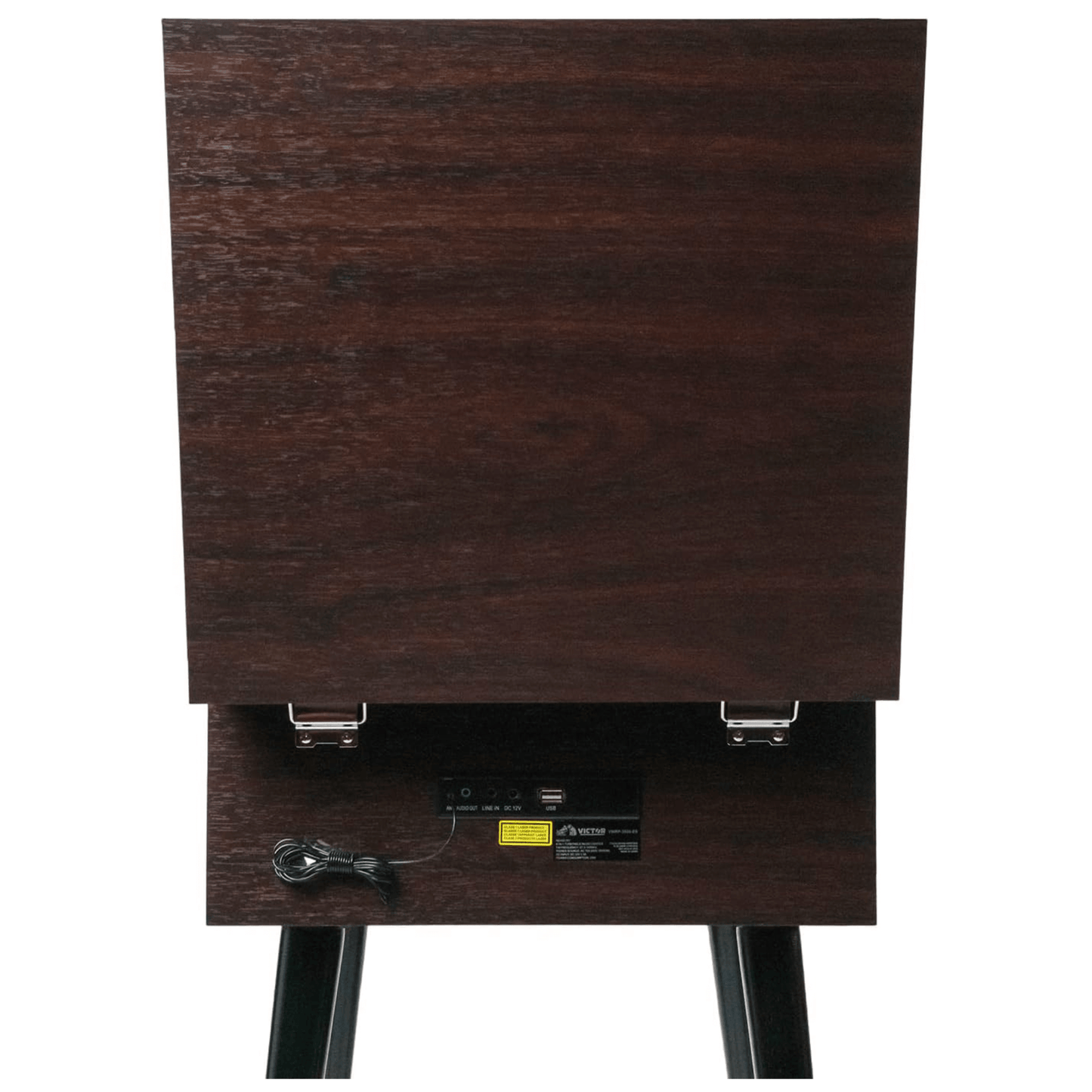 Victor Newbury 8-in-1 Music Center w Chair-Height Legs, USB Slot & AM FM Radio