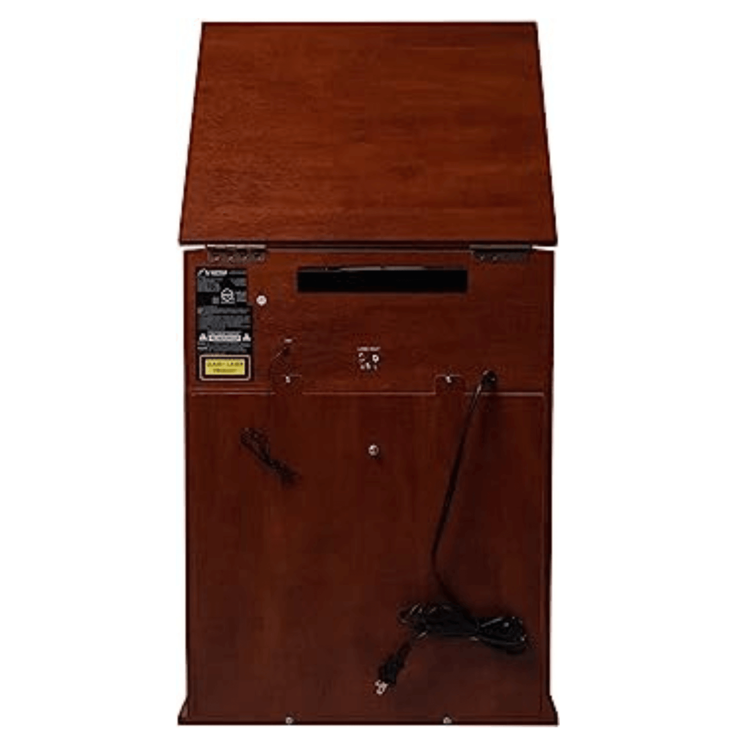 Victor Boyleston 7-in-1 3-Speed Turntable Music Center w Album Storage and USB Port