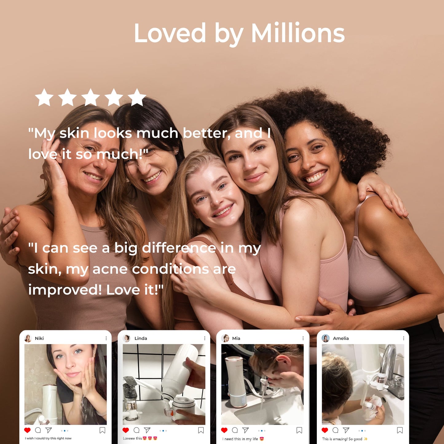 Waterdrop Skincare Face Washer With Water Filter Faucet