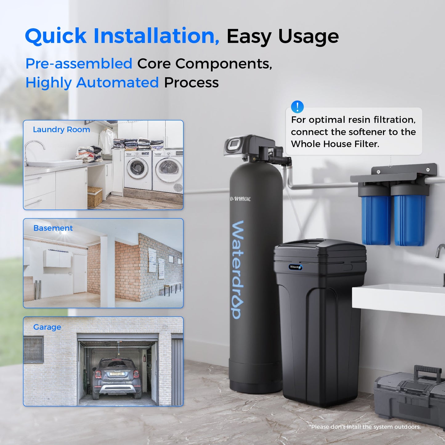 Waterdrop WHR01 Water Softener System