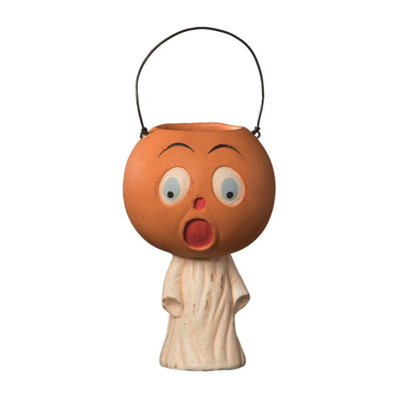 Vintage Scared Pumpkin Ghost by Bethany Lowe Designs