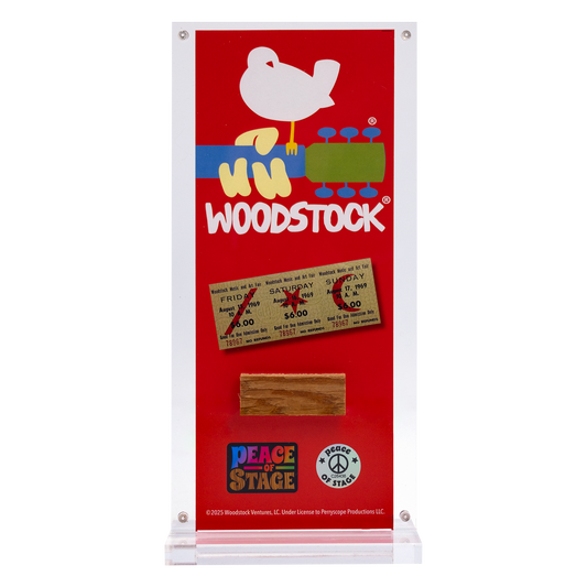 Woodstock Logo Peace of Stage - Acrylic Frame