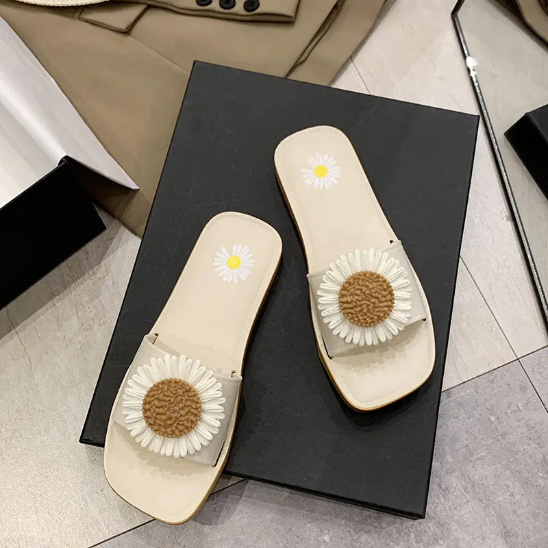 Women's Outdoor Non-Slip Daisy Slide Sandals
