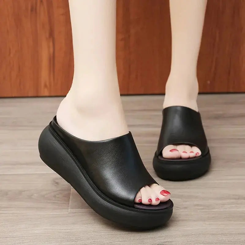 Fashion Platform Wedge Heel Sandals and Slippers for Women