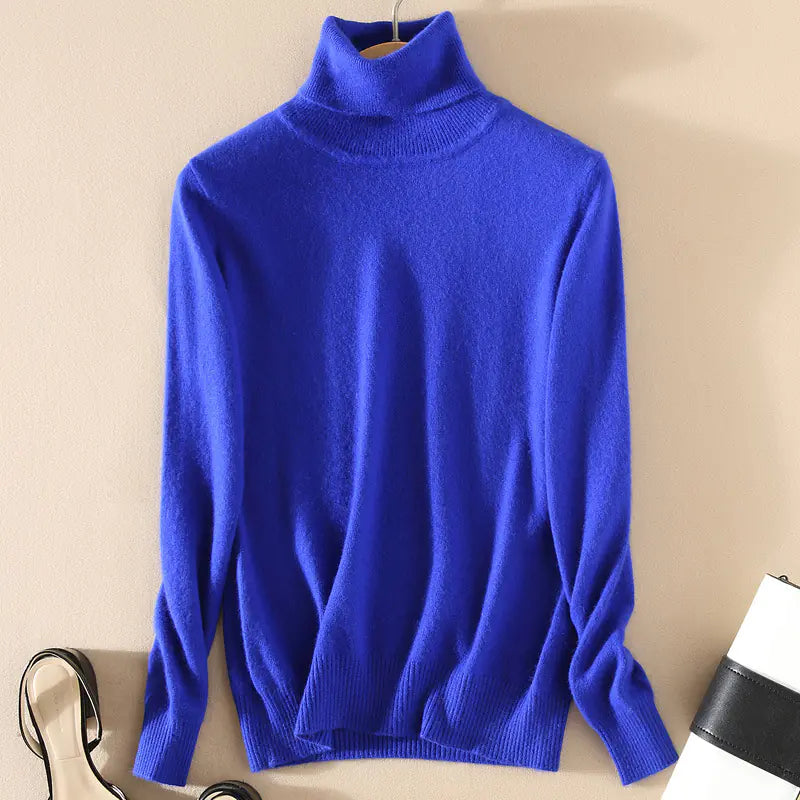 Women's Plus Size Knitted Turtleneck Sweater