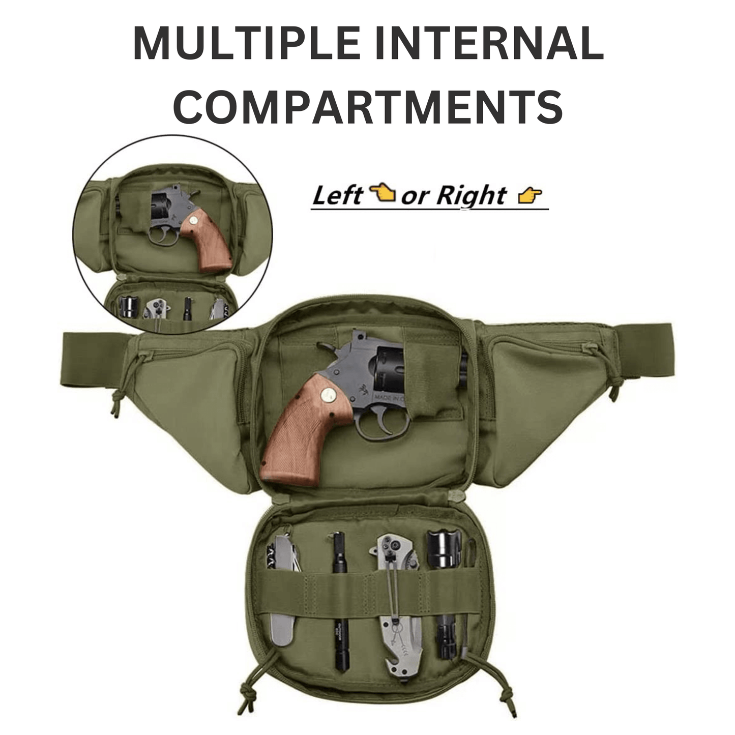 JupiterGear Tactical Military Fanny Pack Waist Bag & MOLLE EDC Pouch For Outdoor Activities